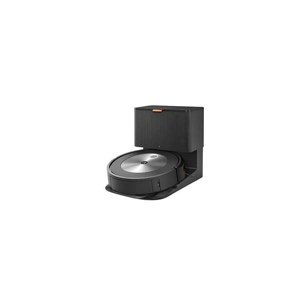 iRobot Roomba j7+ (j7556) WLAN-fähiger Saugroboter mit autom. Absaugstation, Objekterkennung und -vermeidung, Kartierung, 3-Stufen-Reinigung, gezielte Raum- oder Bereichsreinigung, Farbe: Espresso