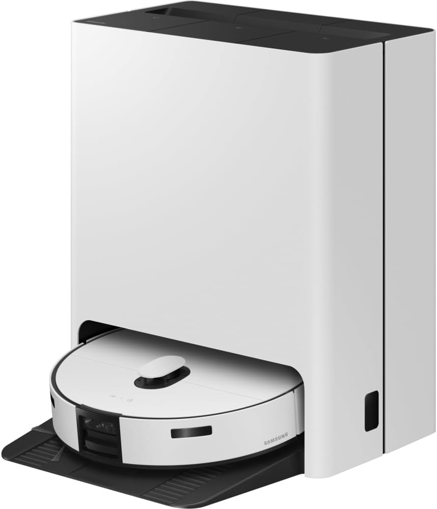 Samsung Staubsaugerroboter VR7MD97714G/WA Jet BOT Combo AI, Reinigungsstation Steam+, KI-Objekterkennung, Wi-Fi-Steuerung, Leistung 1200 W, bis zu 180 Minuten Laufzeit, Satin Greige