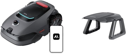 MOVA LiDAX Ultra 1600 Mähroboter mit Garage und 4G-Modul, Empf. 1600 m², ohne RTK & automatische Kartenerstellung per 3D-LiDAR mit 360° & AI Vision, 5 cm Kantenschnitt, U-Form-Wegeplanung