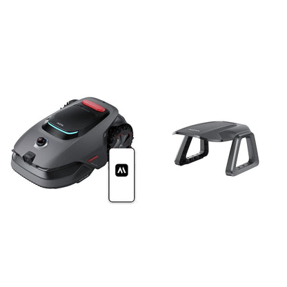 MOVA LiDAX Ultra 1600 Mähroboter mit Garage und 4G-Modul, Empf. 1600 m², ohne RTK & automatische Kartenerstellung per 3D-LiDAR mit 360° & AI Vision, 5 cm Kantenschnitt, U-Form-Wegeplanung