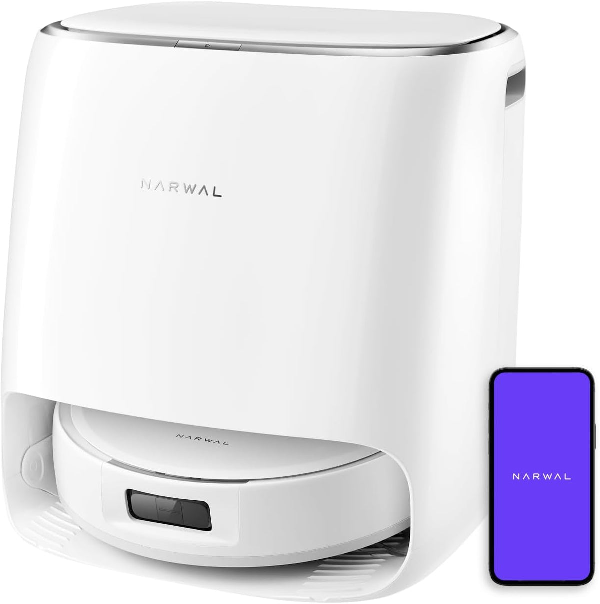 NARWAL Freo X10 Pro Saugroboter und Wischmopp Combo, 11000Pa, Elfenbeinweiß