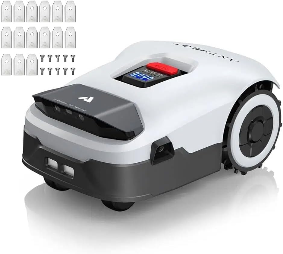 ANTHBOT Genie1000 Mähroboter, kabellos, 2000 m², Vollband RTK + 4 Augen, IA-Vision, Rasenmäher, Auto-Kartographie, 20 Multi-Zonen, Hindernisvermeidung, intelligentes Diebstahlschutz, ANTHBOT Genie1000