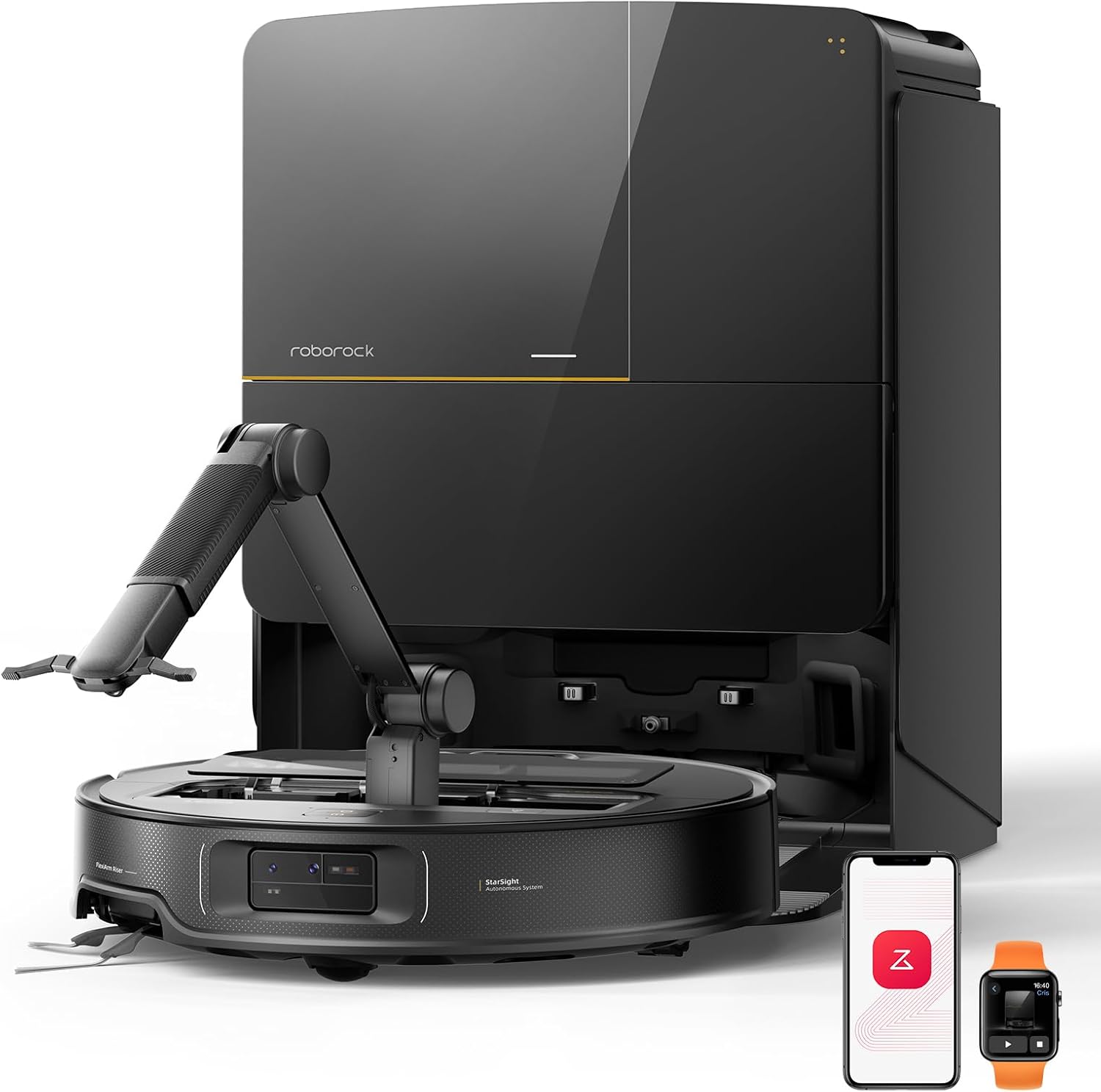 roborock Saros Z70 Saugroboter mit Wischfunktion, OmniGrip Arm, KI-gestützt