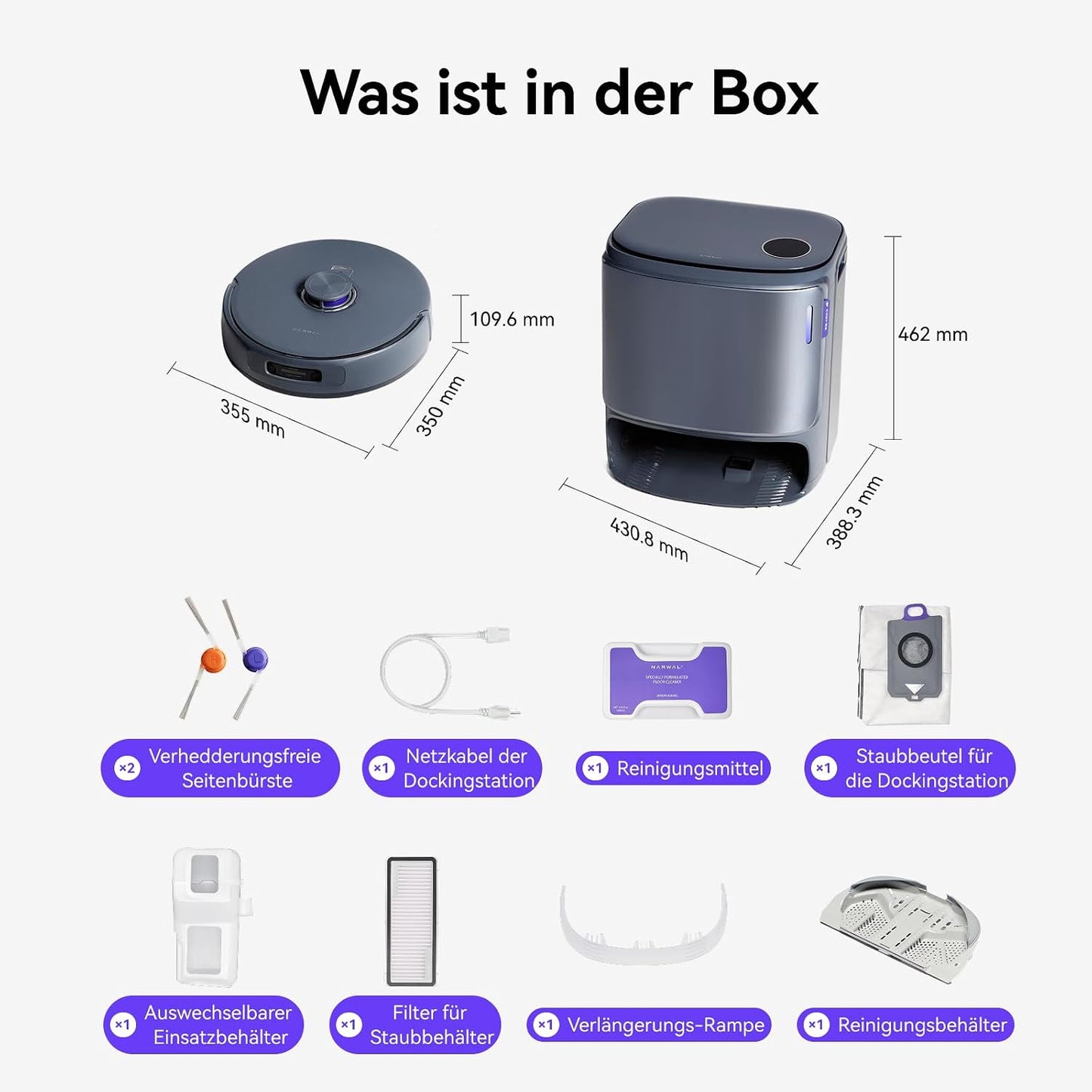 NARWAL Freo Z10 Ultra Saugroboter mit Wischfunktion mit KI-Reinigung