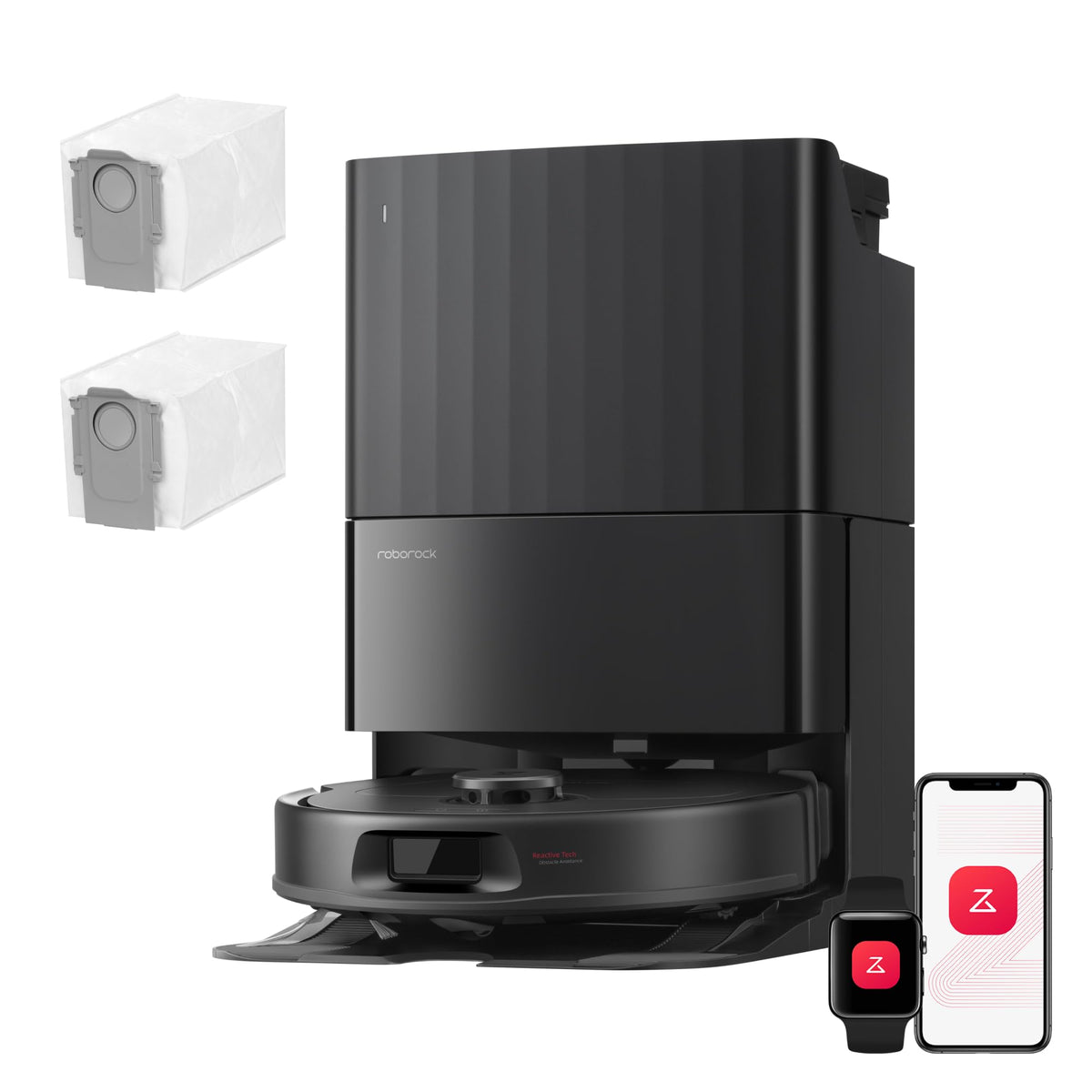 roborock Qrevo S5V Saugroboter mit Wischfunktion&Hebarem Wischmopp