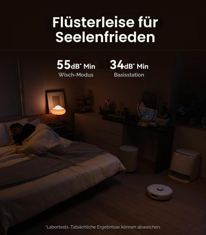 NARWAL Freo X10 Pro Saugroboter und Wischmopp Combo, 11000Pa, Elfenbeinweiß