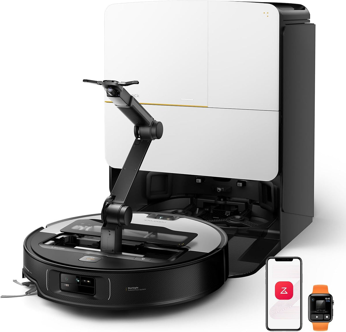 roborock Saros Z70 Saugroboter mit Wischfunktion, OmniGrip Arm, KI-gestützt