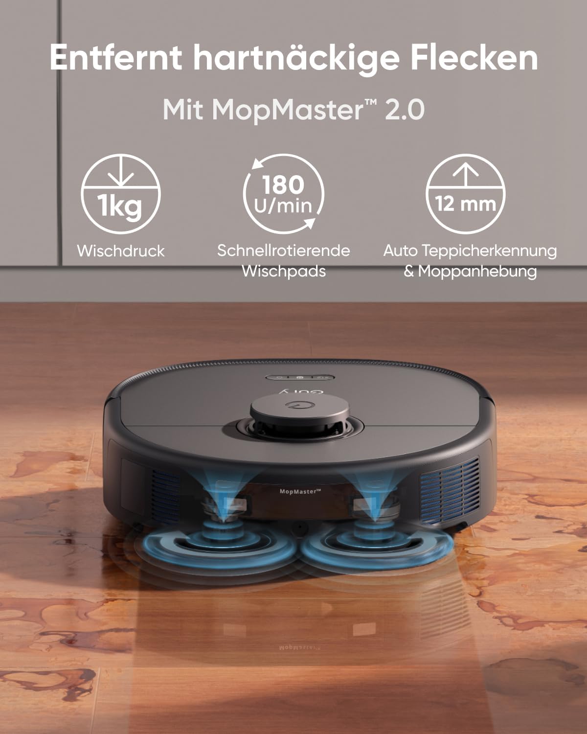 eufy Saug- und Wischroboter X10 Pro Omni, Komplett, Schwarz