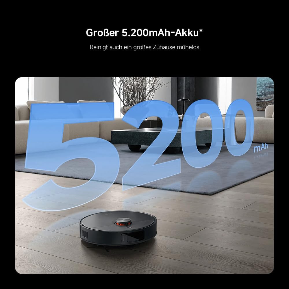 Xiaomi X20 Max Saugroboter mit Wischfunktion, 8.000 Pa, Wischpad-Arm