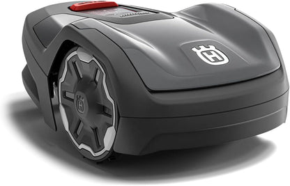 Husqvarna Automower Aspire R4 Rasenroboter für Rasenflächen bis 400m², App-gesteuert, optimiert für schmale Durchgänge und mit Begrenzungskabel zu installieren