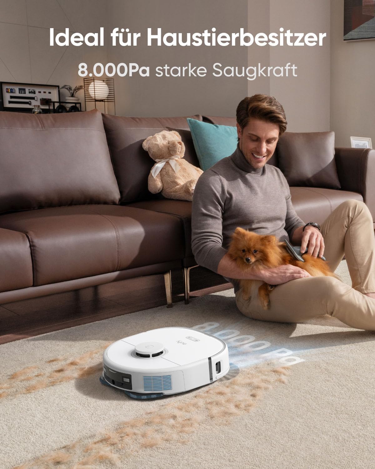 eufy Saug- und Wischroboter X10 Pro Omni, Komplett, Weiß