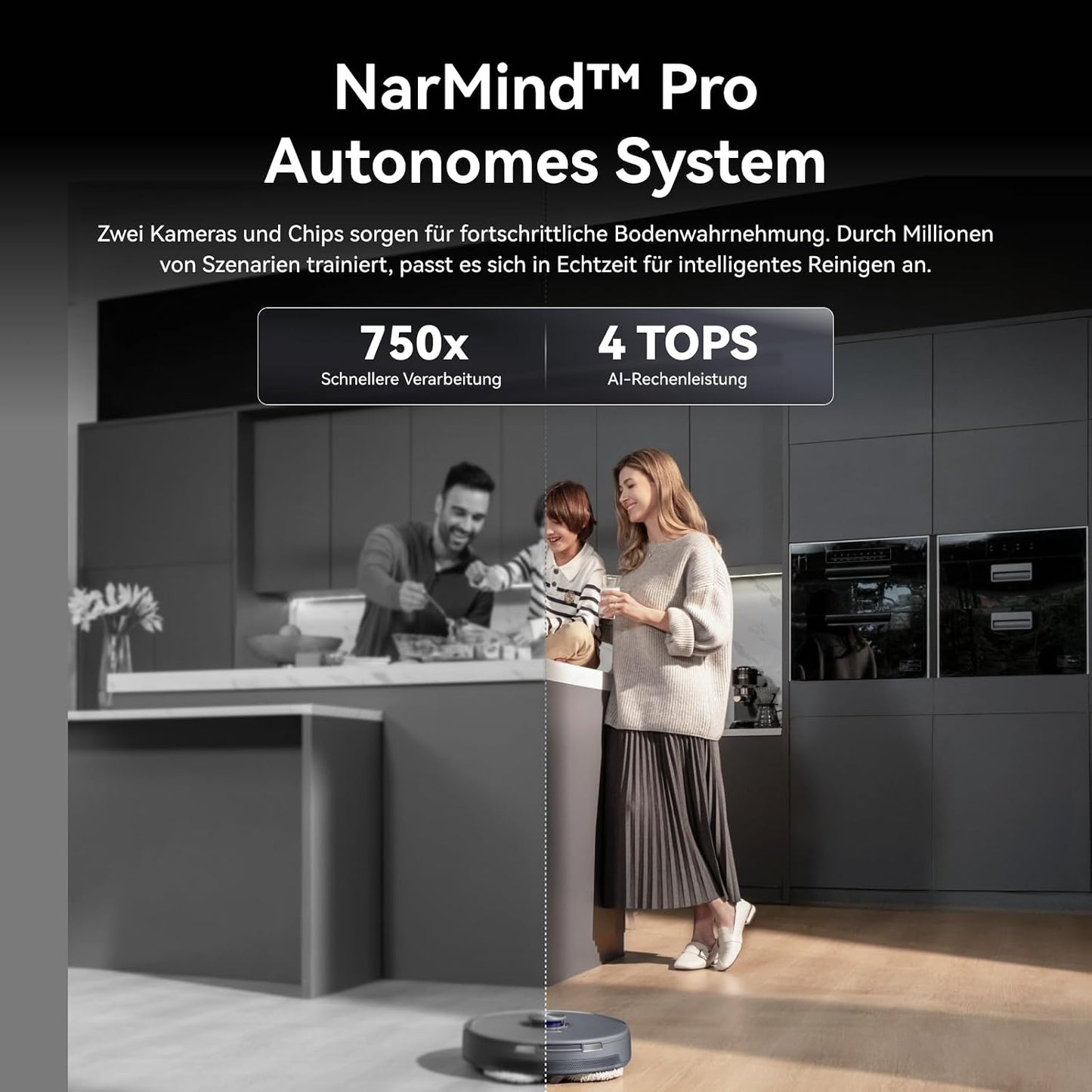 NARWAL Freo Z10 Ultra Saugroboter mit Wischfunktion mit KI-Reinigung