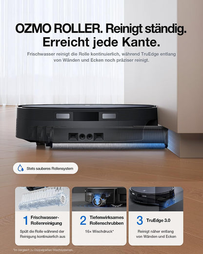 ECOVACS X12 OMNICYCLONE Saugroboter mit Wischfunktion, 22.000 Pa Saugkraft