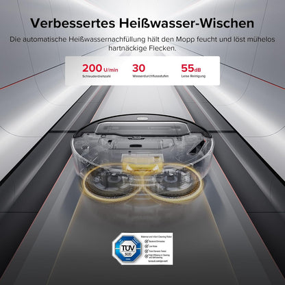roborock Saros Z70 Saugroboter mit Wischfunktion, OmniGrip Arm, KI-gestützt