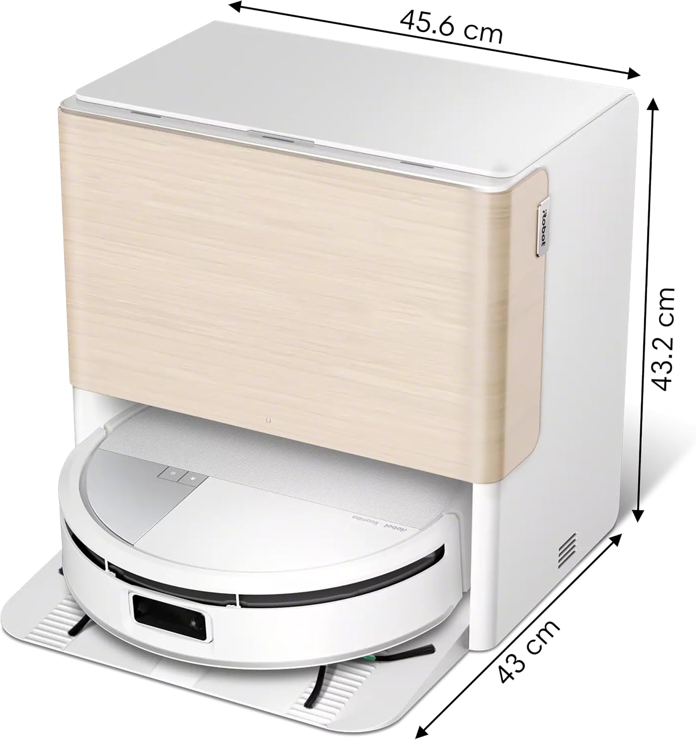 iRobot Roomba Max 705 Combo Saugroboter + AutoWash-Station: ausfahrbare, selbstreinigende Wischrolle, Wischabdeckung, Doppelbürsten, Selbstentleerung, Heißwäsche und Trocknung, umfährt Hindernisse, LiDAR