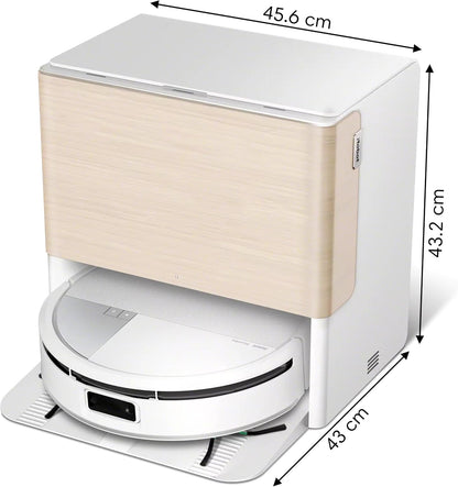 iRobot Roomba Max 705 Combo Saugroboter + AutoWash-Station: ausfahrbare, selbstreinigende Wischrolle, Wischabdeckung, Doppelbürsten, Selbstentleerung, Heißwäsche und Trocknung, umfährt Hindernisse, LiDAR