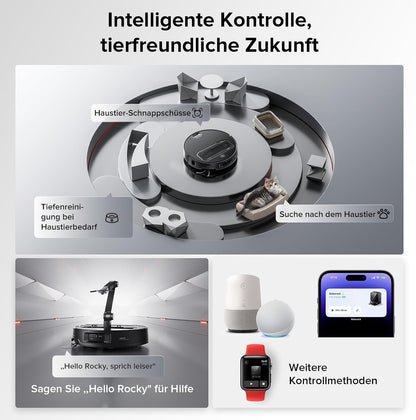 roborock Saros Z70 Saugroboter mit Wischfunktion, OmniGrip Arm, KI-gestützt
