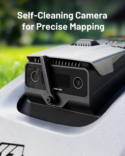 Mammotion YUKA 2000 Roboter-Rasenmäher, 3D-Vision-Positionierungs- und RTK-Fusion-Mapping-System für 0,5 Hektar Rasen, 45 % Steigung, Schnitthöhe 3 cm - 10,2 cm, Perimeter drahtlos, APP-Steuerung