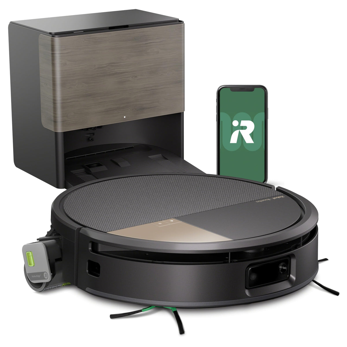 iRobot Roomba Max 705 Combo Saugroboter + AutoWash-Station: ausfahrbare, selbstreinigende Wischrolle, Wischabdeckung, Doppelbürsten, Selbstentleerung, Heißwäsche und Trocknung, umfährt Hindernisse, LiDAR
