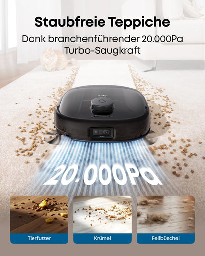 eufy Saug- und Wischroboter HydroJet E25, Komplett