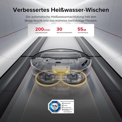 roborock Saros Z70 Saugroboter mit Wischfunktion, OmniGrip Arm, KI-gestützt