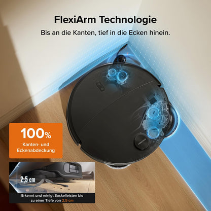 roborock Qrevo Edge 2 Set Saugroboter mit Wischfunktion&Hebarem Wischmopp
