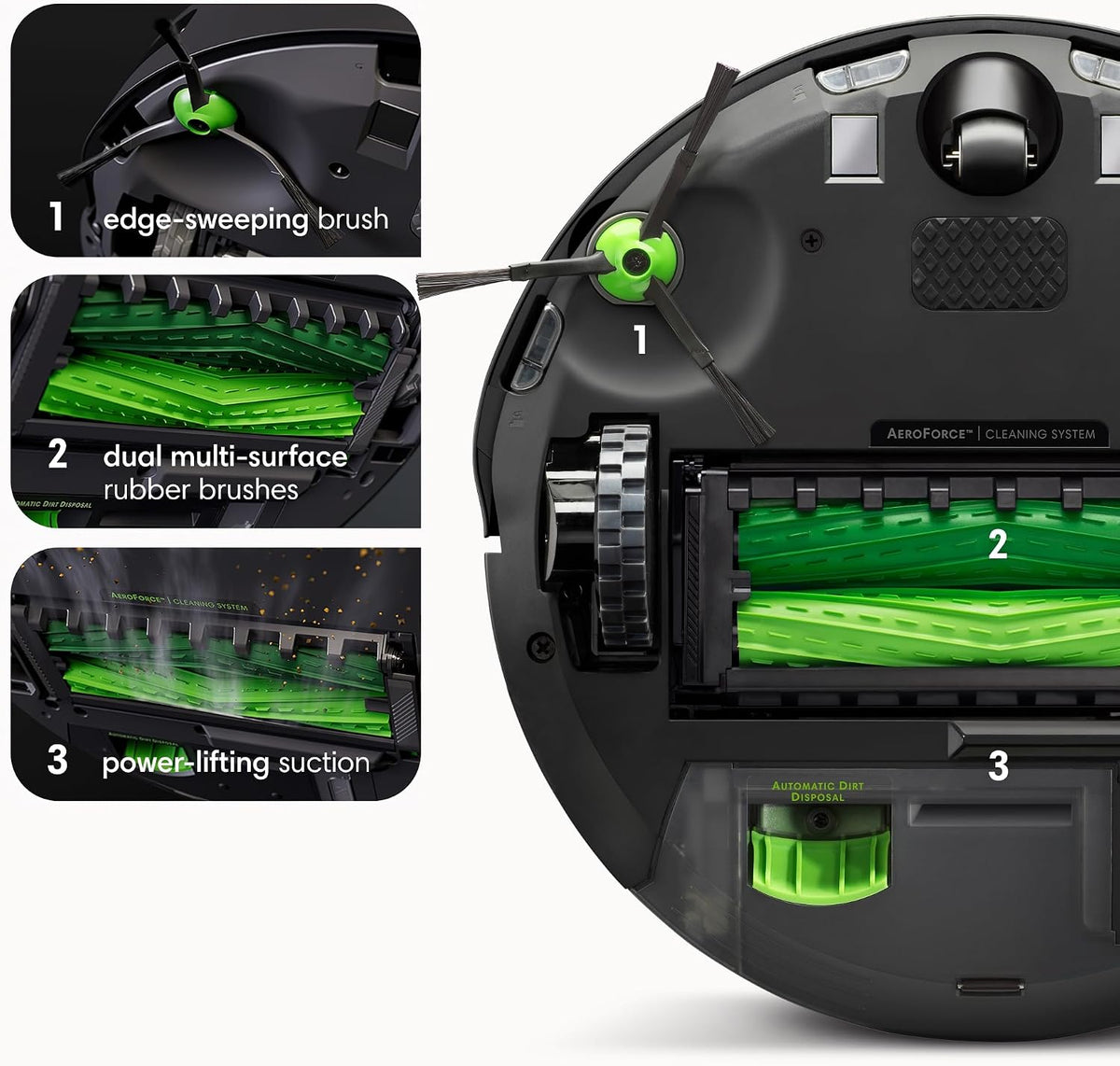 iRobot Roomba j9+ Selbstentleerender Saugroboter – leistungsstärkere Saugkraft, identifiziert und vermeidet Hindernisse wie Haustierabfälle, leert Sich für 60 Tage, am besten für Haushalte mit
