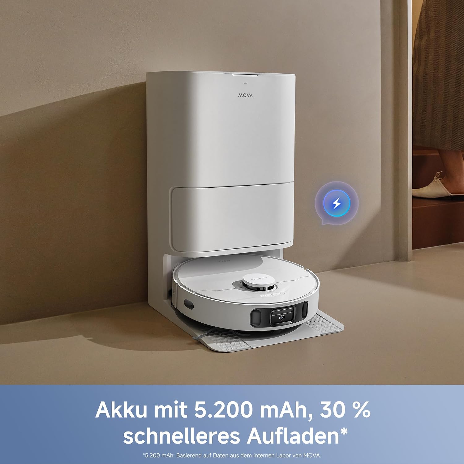 MOVA E40 Ultra Saugroboter, Selbstreinigende Station & Ausfahrbarer Mopp