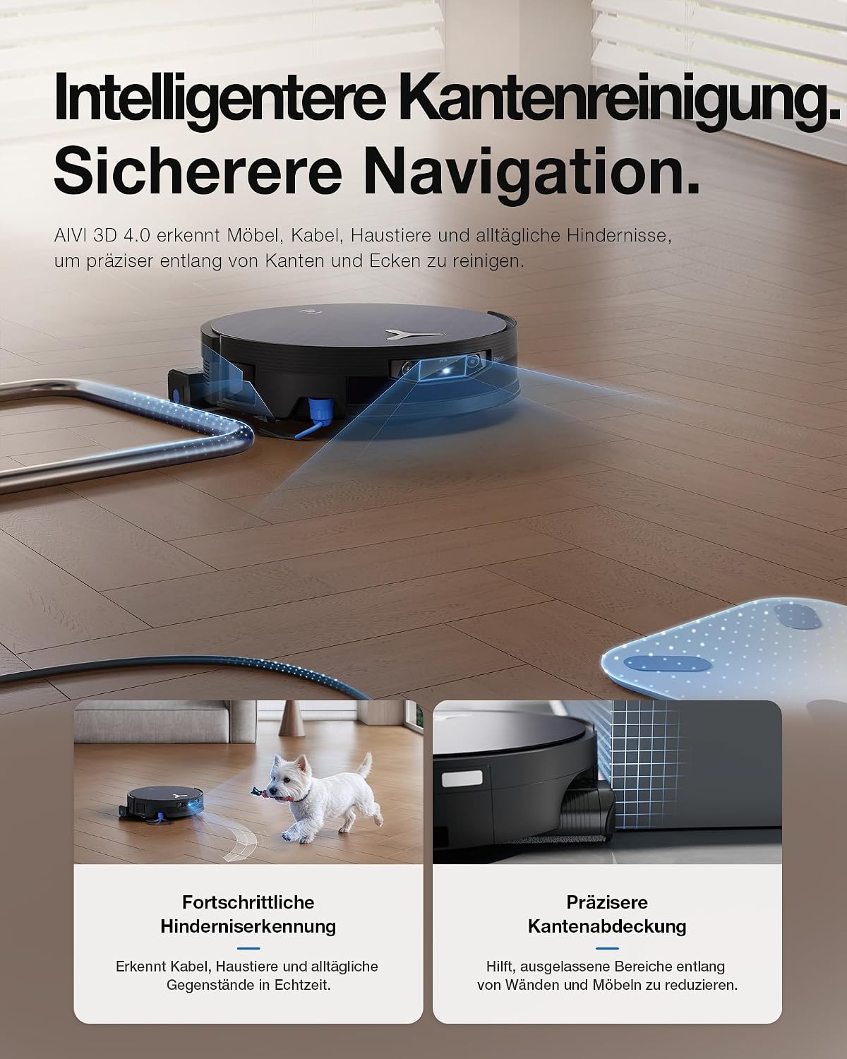 ECOVACS X12 OMNICYCLONE Saugroboter mit Wischfunktion, 22.000 Pa Saugkraft