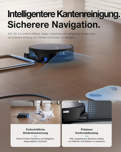 ECOVACS X12 OMNICYCLONE Saugroboter mit Wischfunktion, 22.000 Pa Saugkraft