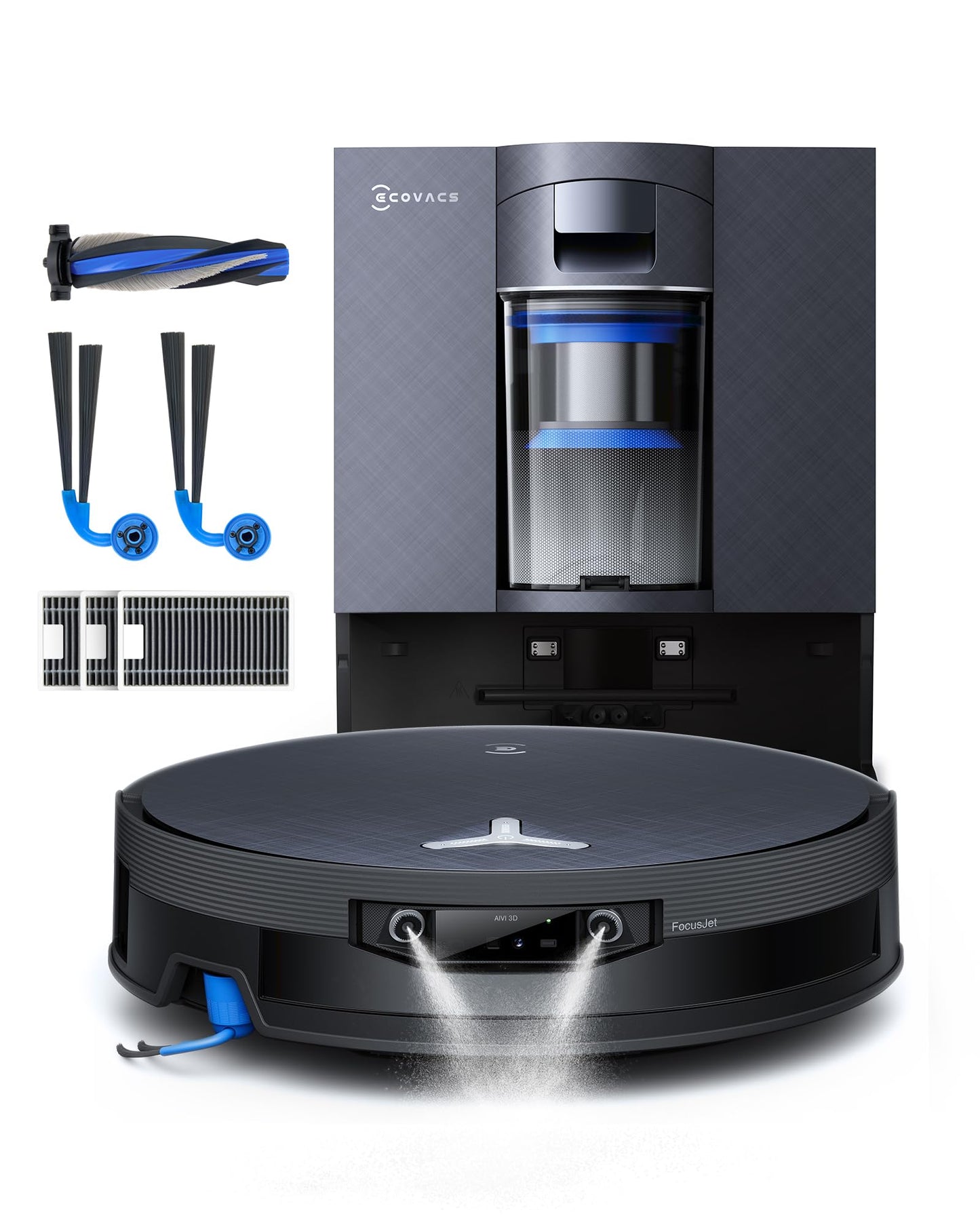 ECOVACS X12 OMNICYCLONE Saugroboter mit Wischfunktion, 22.000 Pa Saugkraft