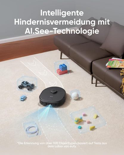 eufy Saug- und Wischroboter X10 Pro Omni, Komplett, Schwarz