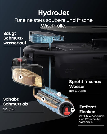 eufy Saug- und Wischroboter HydroJet E25, Komplett