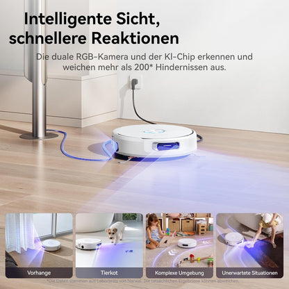 NARWAL Flow Roboterstaubsauger,Selbstreinigender Flow Wash Track-Wischmopp