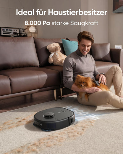 eufy Saug- und Wischroboter X10 Pro Omni, Komplett, Schwarz