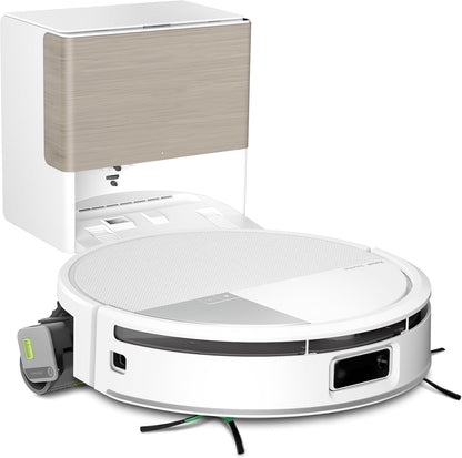iRobot Roomba Max 705 Combo Saugroboter + AutoWash-Station: ausfahrbare, selbstreinigende Wischrolle, Wischabdeckung, Doppelbürsten, Selbstentleerung, Heißwäsche und Trocknung, umfährt Hindernisse, LiDAR