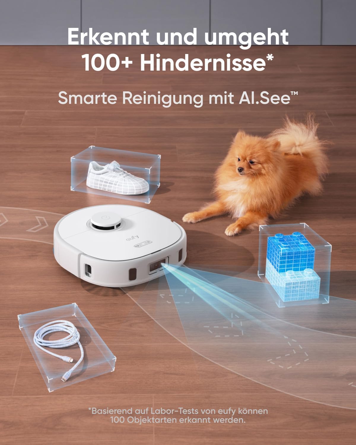eufy Saug- und Wischroboter X10 Pro Omni, Komplett, Weiß