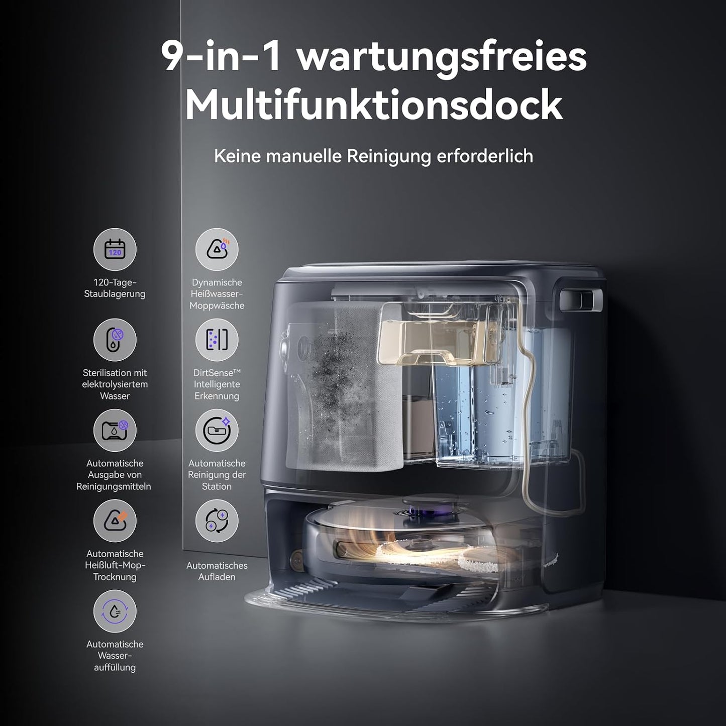 NARWAL Freo Z10 Ultra Saugroboter mit Wischfunktion mit KI-Reinigung