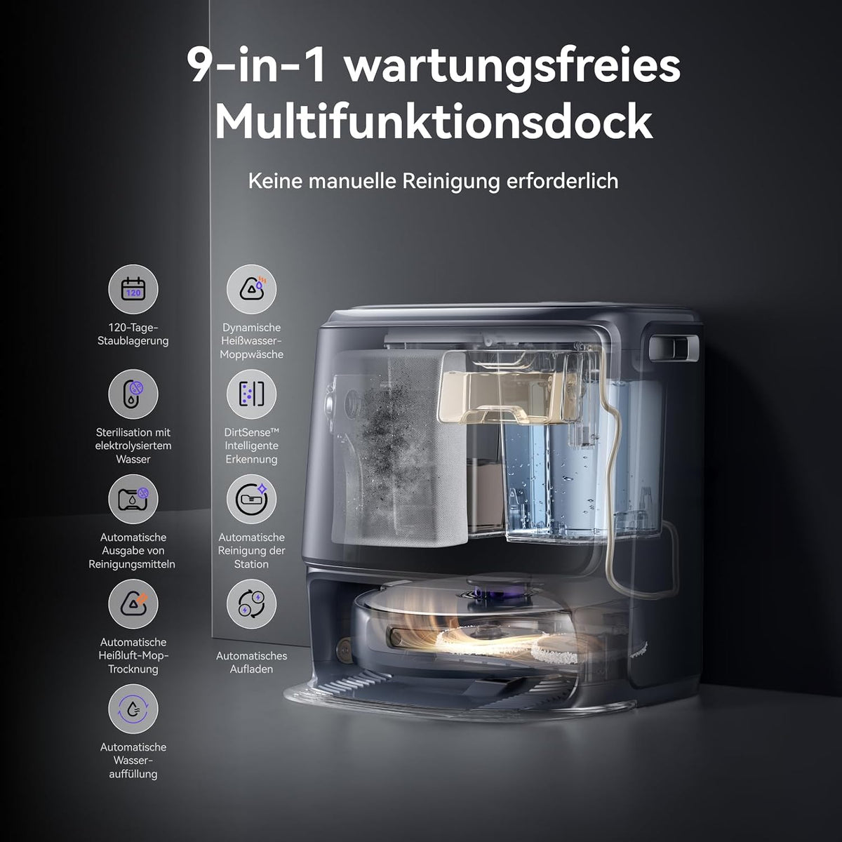 NARWAL Freo Z10 Ultra Saugroboter mit Wischfunktion mit KI-Reinigung