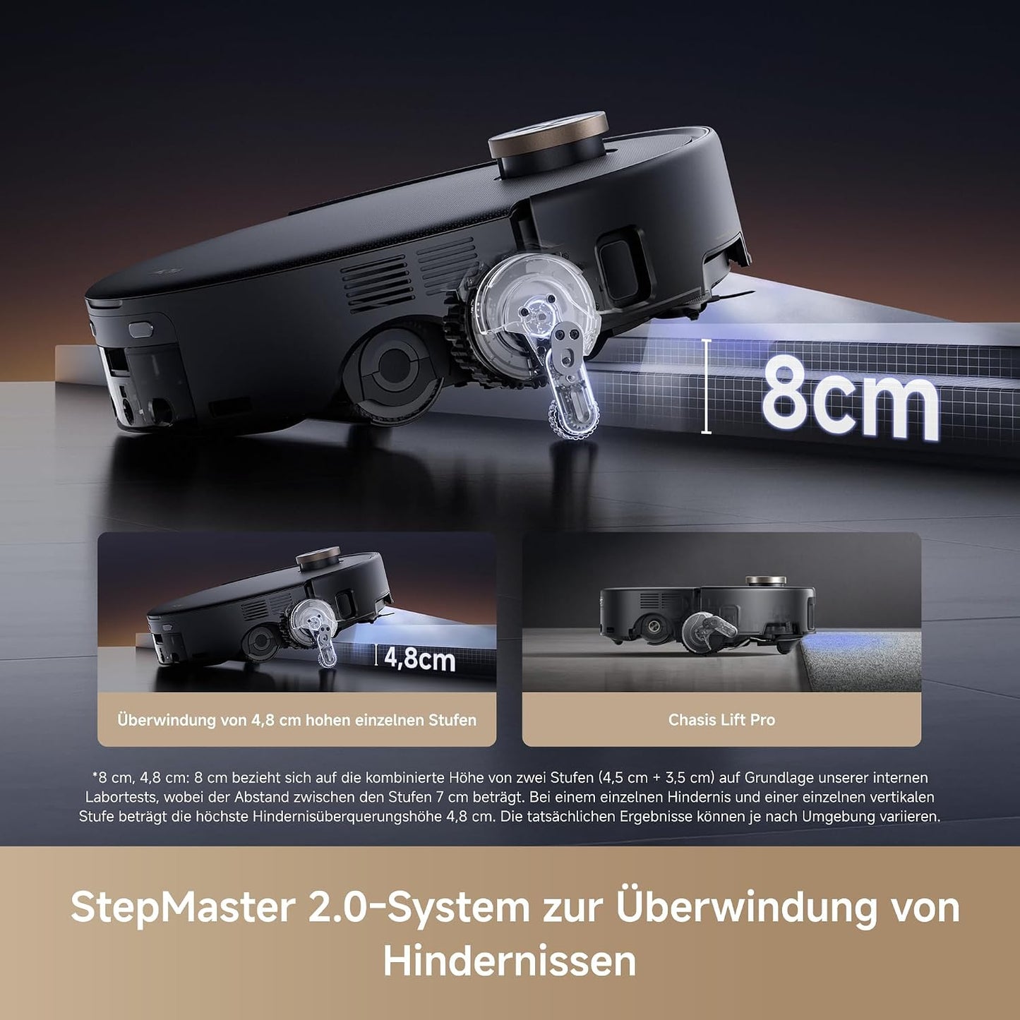 MOVA Z60 Ultra Roller Complete, HydroForce-Wischen, AutoShield-Tech Schwarz