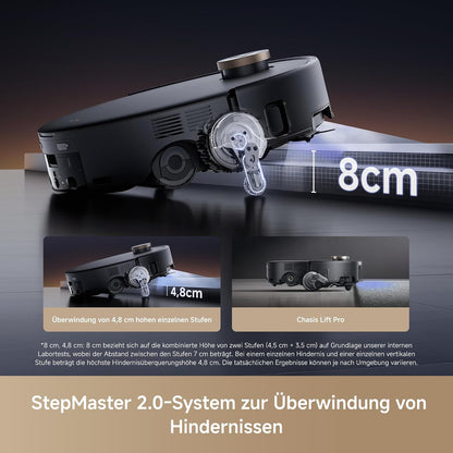 MOVA Z60 Ultra Roller Complete, HydroForce-Wischen, AutoShield-Tech Schwarz