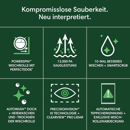 iRobot Roomba Max 705 Combo Saugroboter + AutoWash-Station: ausfahrbare, selbstreinigende Wischrolle, Wischabdeckung, Doppelbürsten, Selbstentleerung, Heißwäsche und Trocknung, umfährt Hindernisse, LiDAR