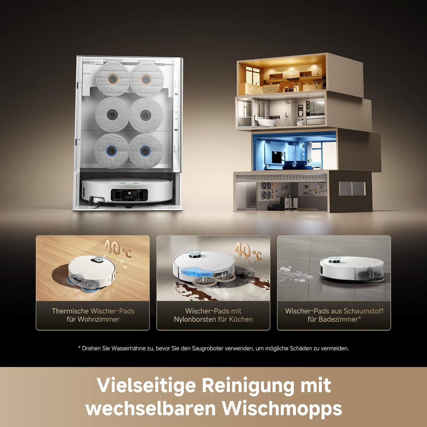 dreame Matrix10 Ultra Saugroboter mit Multi-Mop-Wechselstation