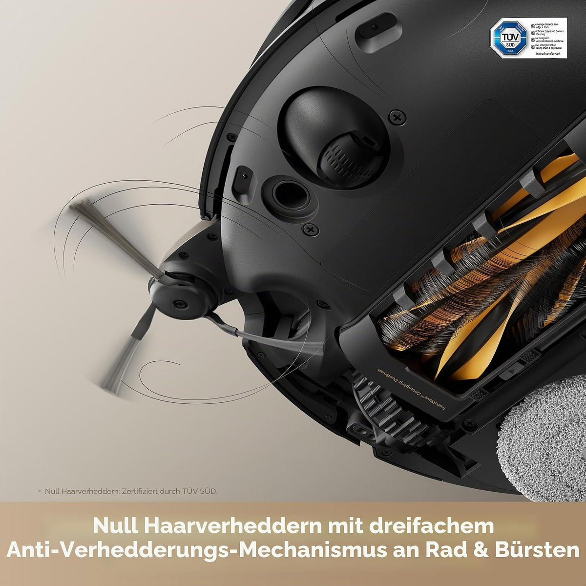 Mova V50 Ultra Complete Saugroboter und Wischmopp Selbstreinigend, 24.000Pa Saugkraft, Hebbare Navigation mit Hindernisüberwindung und Warmwasserwischen mit DuoSolution System Entwickelt für Haustiere
