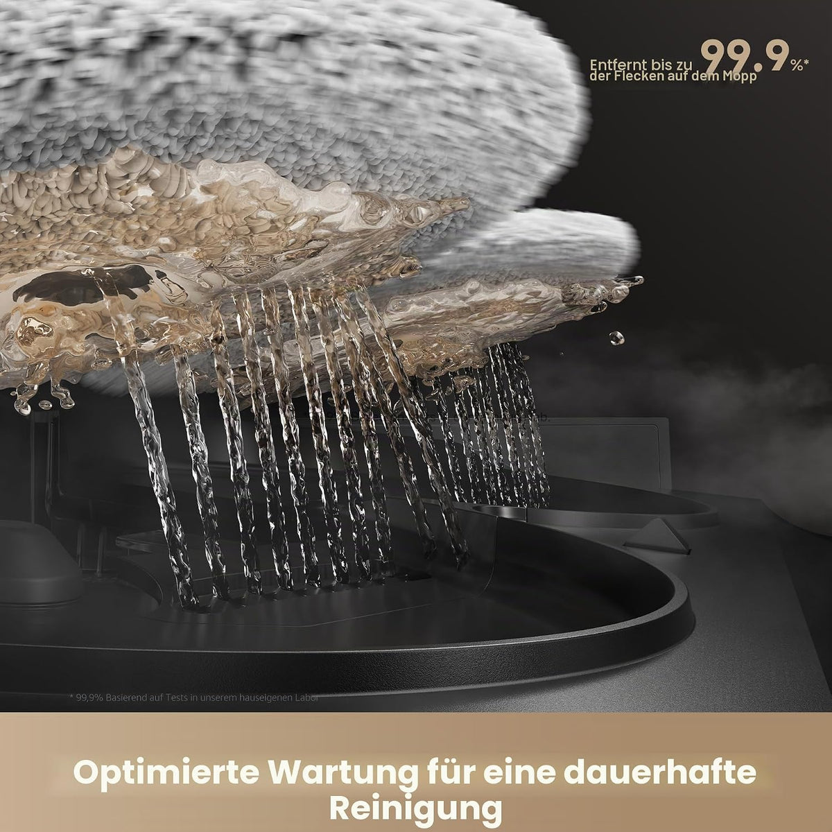 Mova V50 Ultra Complete Saugroboter und Wischmopp Selbstreinigend, 24.000Pa Saugkraft, Hebbare Navigation mit Hindernisüberwindung und Warmwasserwischen mit DuoSolution System Entwickelt für Haustiere