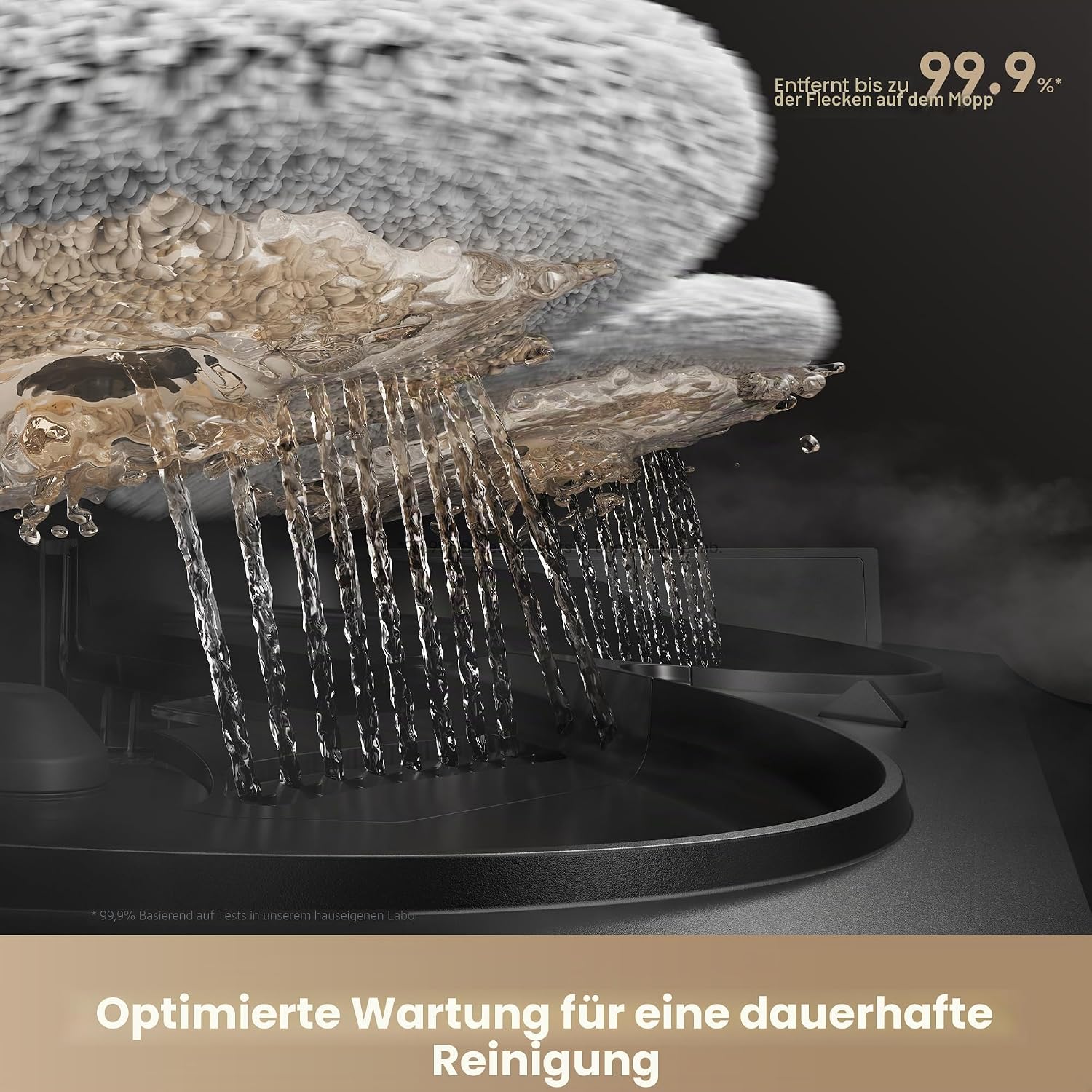 Mova V50 Ultra Complete Saugroboter und Wischmopp Selbstreinigend, 24.000Pa Saugkraft, Hebbare Navigation mit Hindernisüberwindung und Warmwasserwischen mit DuoSolution System Entwickelt für Haustiere