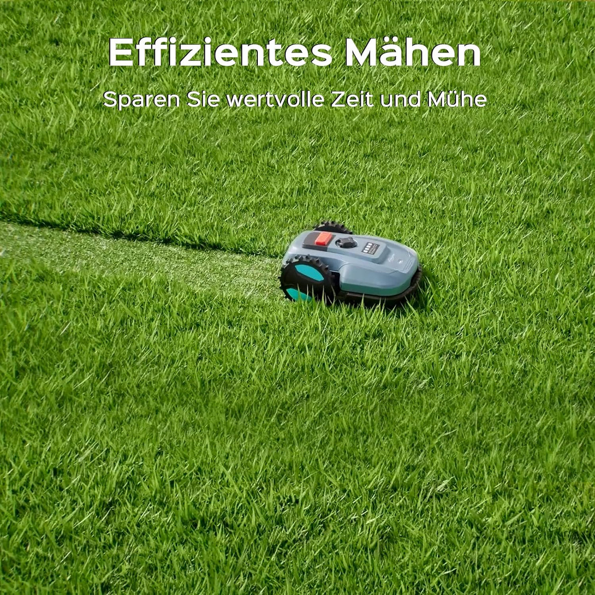 YARDCARE E400 Mähroboter mit 18cm Schnittbreite,App Steuerung,Max. bis zu 400m²,Regensensor,20-60mm Schnitthöhe,Rasenmäher Roboter mit IPX5 System,Weniger als 60 dB