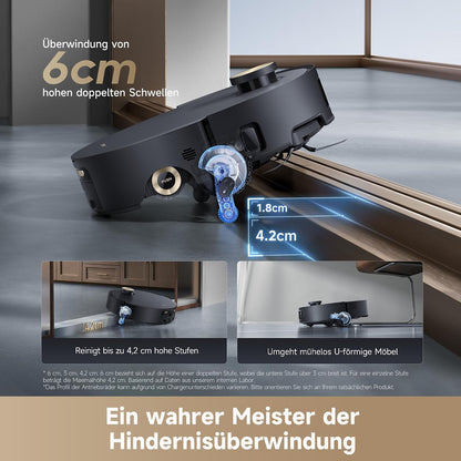 dreame Aqua10 Roller Saugroboter mit AquaRoll-Wischmopp, 30.000 Pa