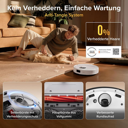 roborock Qrevo S Pro Saugroboter mit Wischfunktion, 18.500 Pa Saugkraft