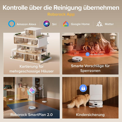 roborock Qrevo S Pro Saugroboter mit Wischfunktion, 18.500 Pa Saugkraft